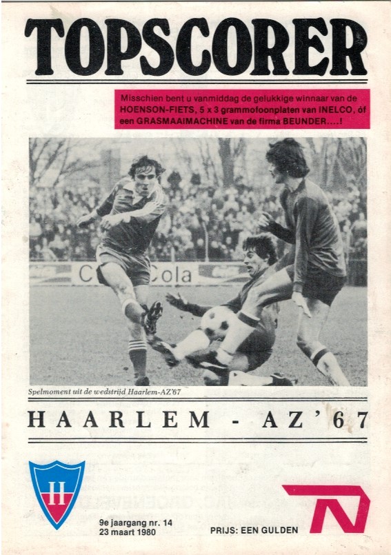 AZ Programma 23-maa-1980 Haarlem uit